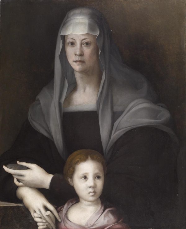 Pontormo_-_Portrait_of_Maria_Salviati_de’_Medici_with_Giulia_de’_Medici_-_Walters_37596