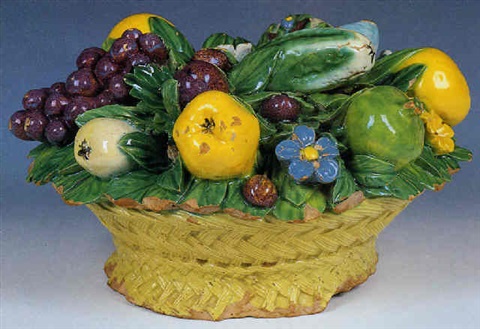 Luca della Robbia, il giovane. Canestro di frutta